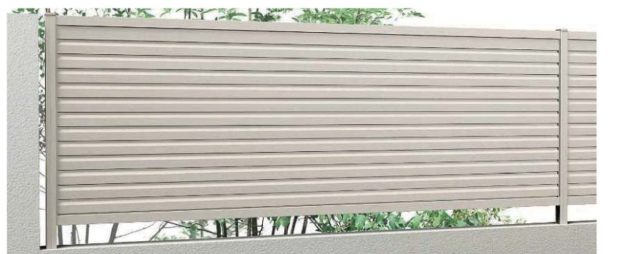 シンプレオフェンスYL1M型(横ルーバー)※6月発売