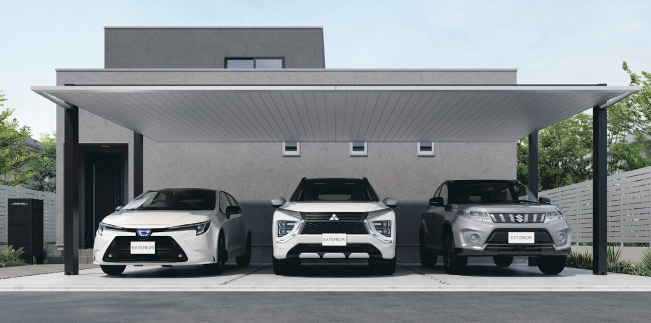 カーポート　FⅡエフツー　両側支持タイプ