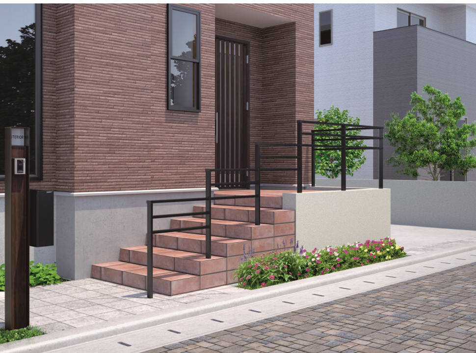 歩行者用補助手すり　ジーエムライン