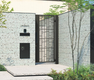 三協アルミ　鋳物門扉　ジオグランテ1型・2型・3型　片開きセット　門柱タイプ