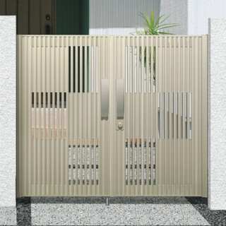 三協アルミ　J.モダン１型・2型・3型　両開きセット　直付けタイプ(アーバングレー色)