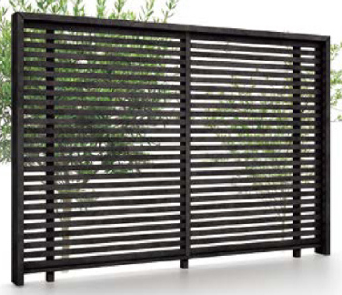 フェンスAA　MR1型（メタル調）笠木付タイプ