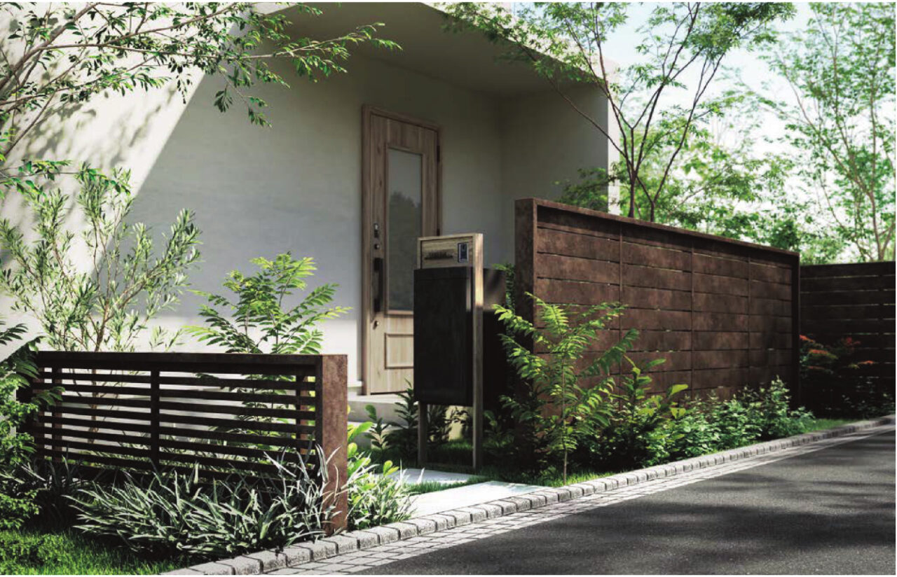 フェンスAA　MS1型・ML1型・MR１型（メタル調）＜笠木付タイプ＞