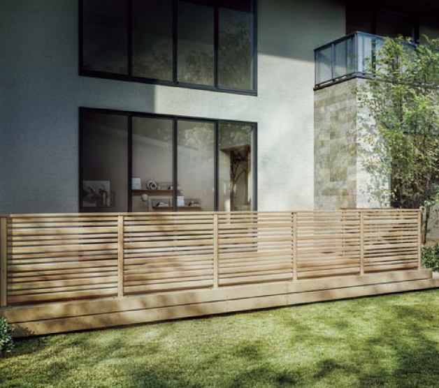 デッキフェンス（アルミ仕様）・開き戸（アルミ仕様）